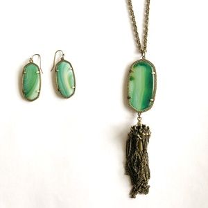 SET - Kendra Scott Elle and Rayne in Green